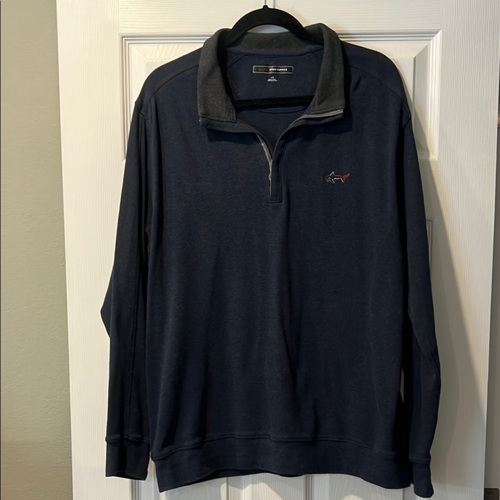 Men's Navy Blue Quarter-Zip Sweater
Greg Norman size Large